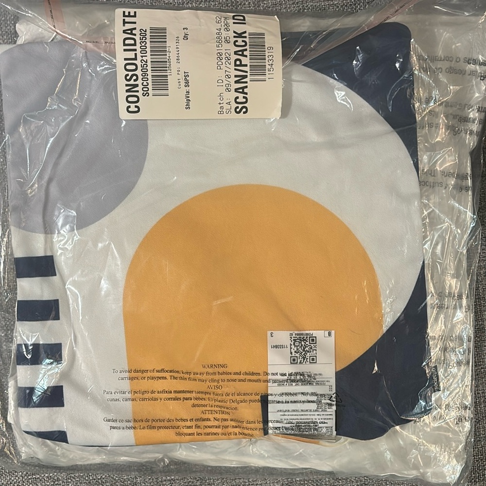 Society6 NEW in Packaging pillow